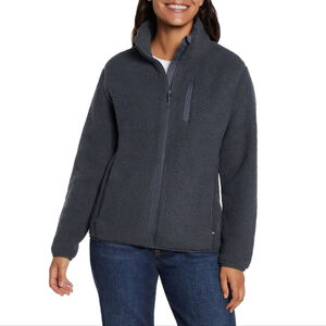 EDDIE BAUER Women's Fleece Jacket Gray Color Size Small New With Tags